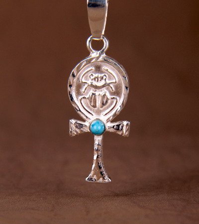 Key of the Nile with Scarab and Turquoise